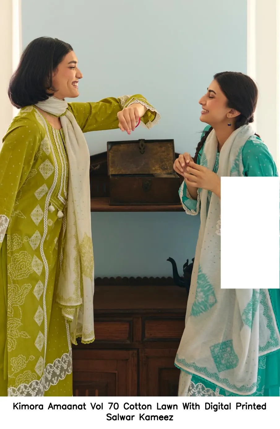 Kimora Amaanat Vol 70 Cotton Lawn With Digital Printed Salwar Kameez — Wholesale Salwar Suits, Kimora wholesale from Surat — view 7