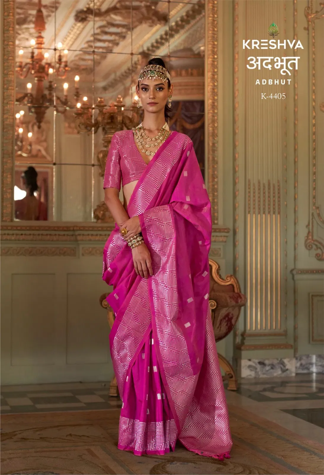 Kreshva Adbhut P V Super Fine Silk Zari Weaving Saree Catalog