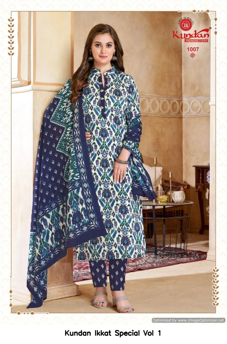 Kundan Ikkat Special Vol 1 — Wholesale Dress Material, Kundan wholesale from Surat — view 11