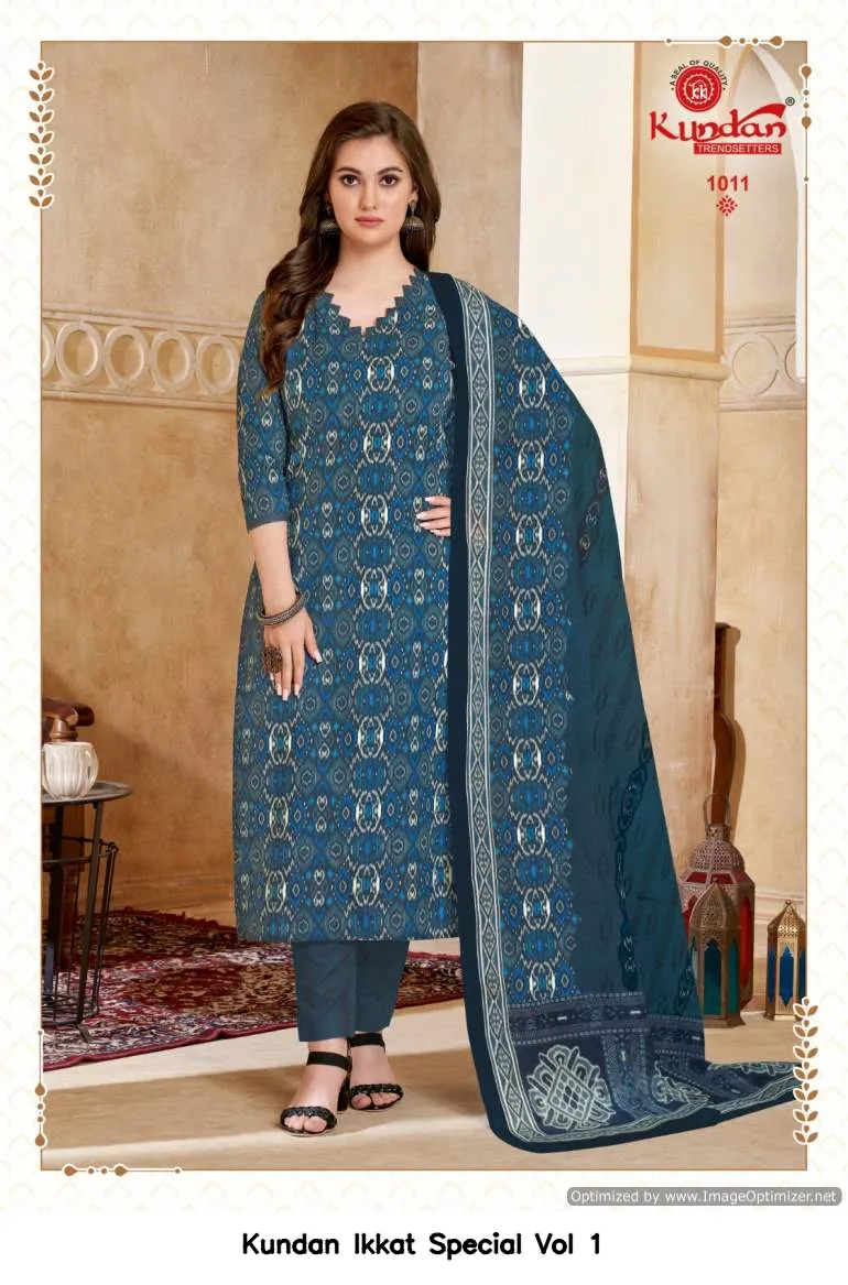 Kundan Ikkat Special Vol 1 — Wholesale Dress Material, Kundan wholesale from Surat — view 14