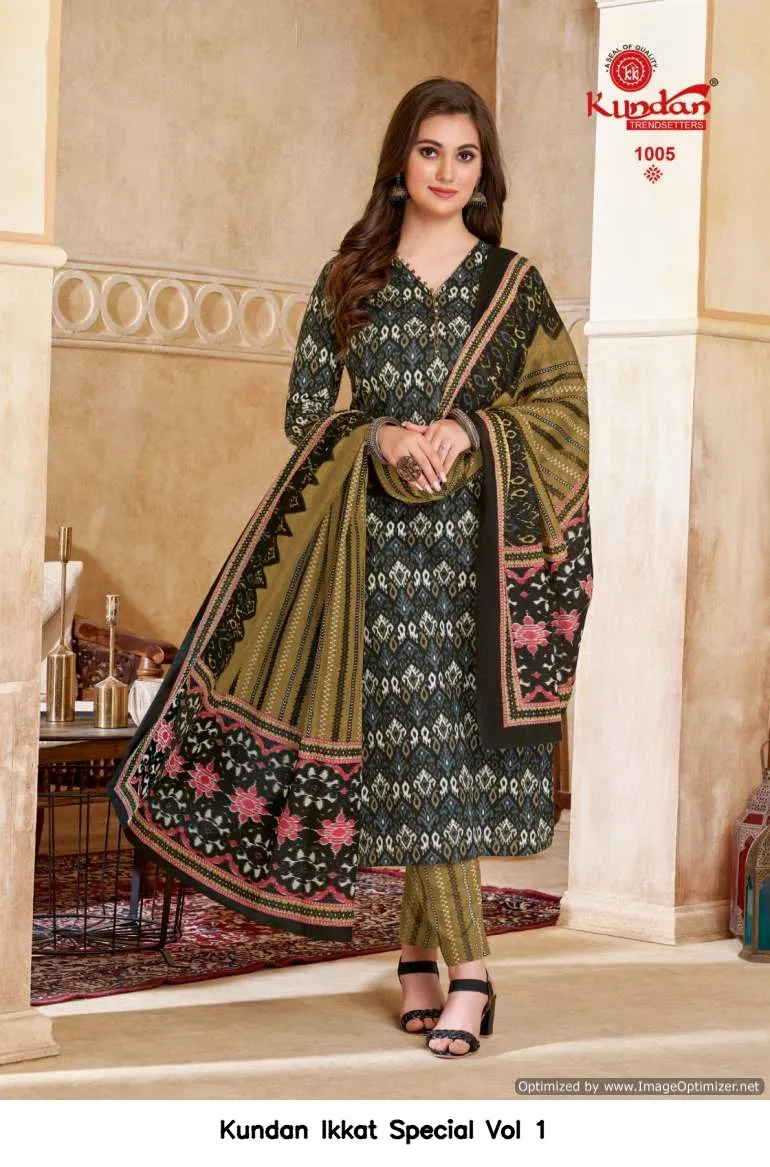 Kundan Ikkat Special Vol 1 — Wholesale Dress Material, Kundan wholesale from Surat — view 2