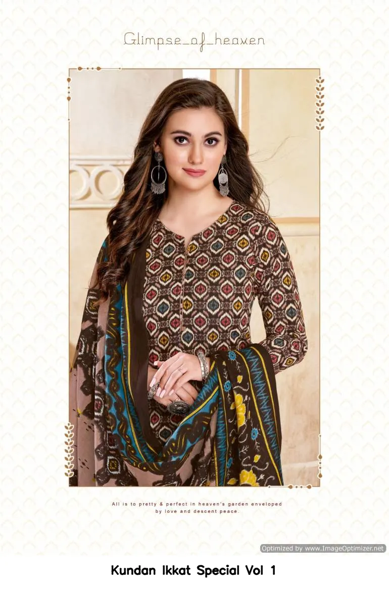 Kundan Ikkat Special Vol 1 — Wholesale Dress Material, Kundan wholesale from Surat — view 4