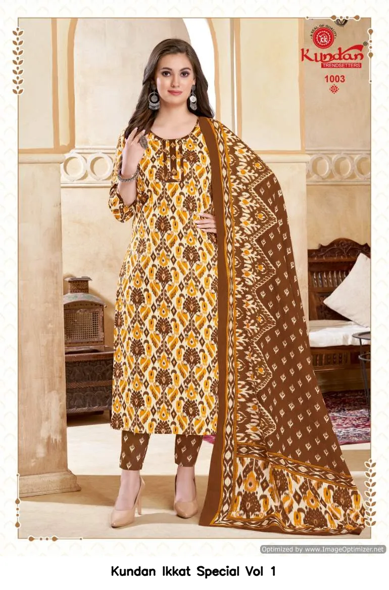 Kundan Ikkat Special Vol 1 — Wholesale Dress Material, Kundan wholesale from Surat — view 5