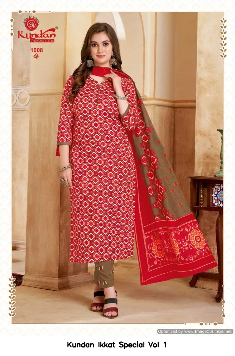 Kundan Ikkat Special Vol 1 — Wholesale Dress Material, Kundan wholesale from Surat — view 7
