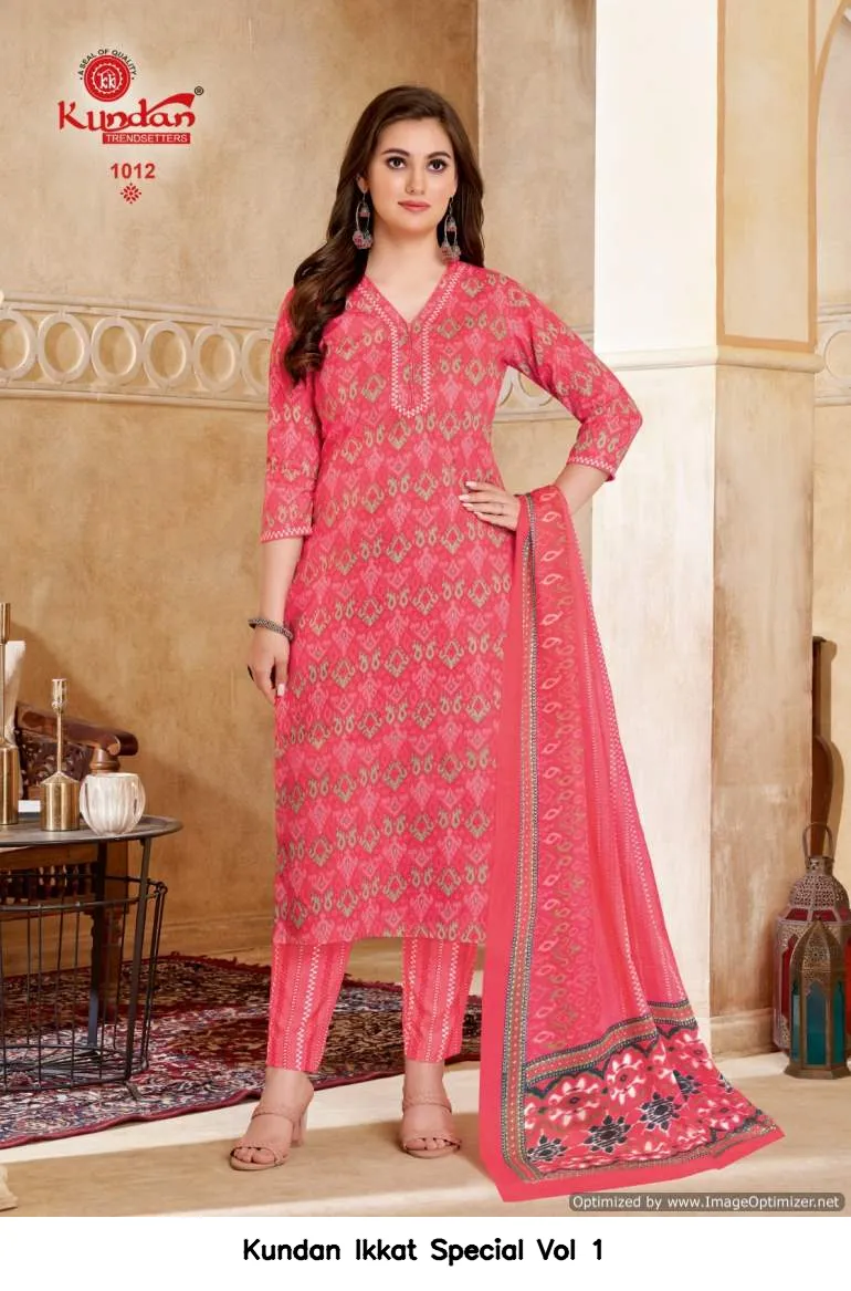 Kundan Ikkat Special Vol 1 — Wholesale Dress Material, Kundan wholesale from Surat — view 8