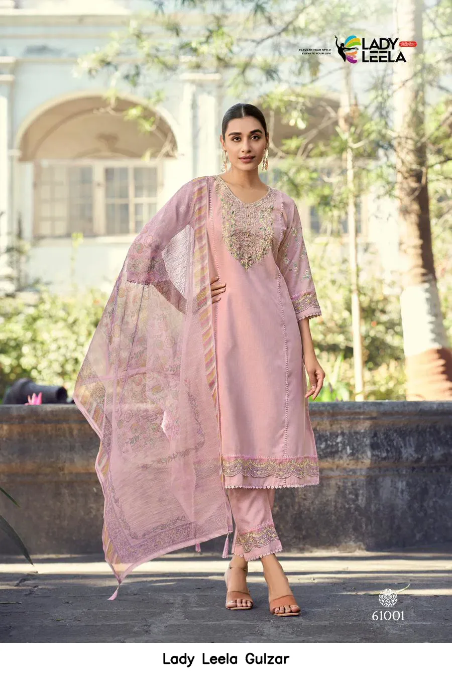 Lady Leela Gulzar — Wholesale Kurti With Bottom Dupatta, Lady Leela wholesale from Surat - Gallery Image 2
