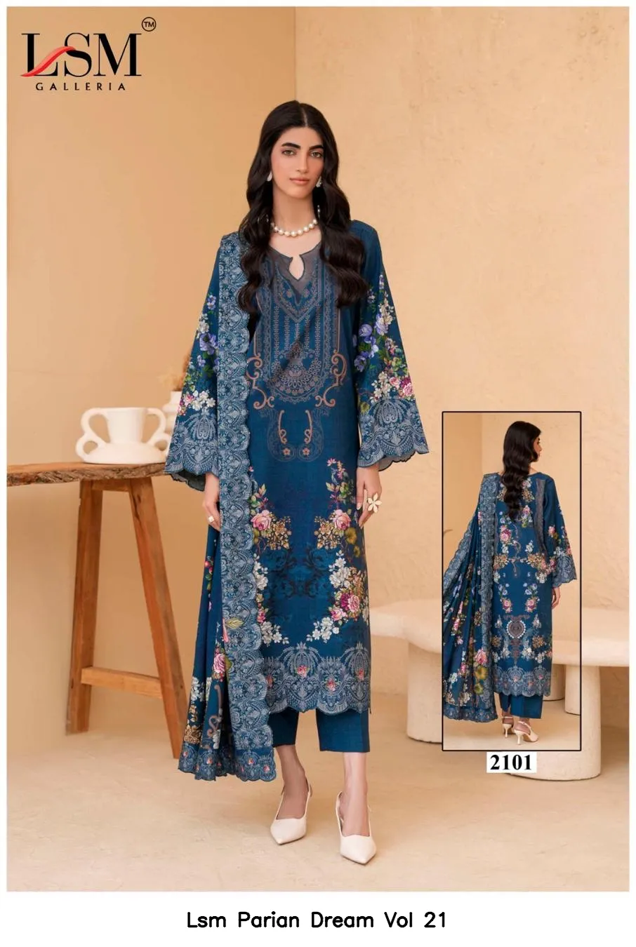 Lsm Parian Dream Vol 21 — Wholesale Dress Material, Lsm wholesale from Surat — view 4