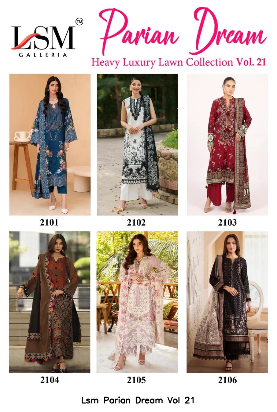 Lsm Parian Dream Vol 21 — Wholesale Dress Material, Lsm wholesale from Surat — view 7