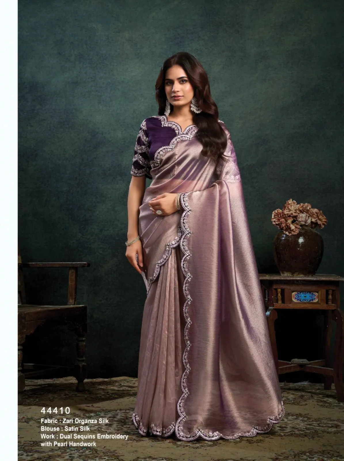 Norita 44400 Rasika Zari Organza Silk Saree Collection — Wholesale Sarees, Mahotsav wholesale from Surat - Gallery Image 12