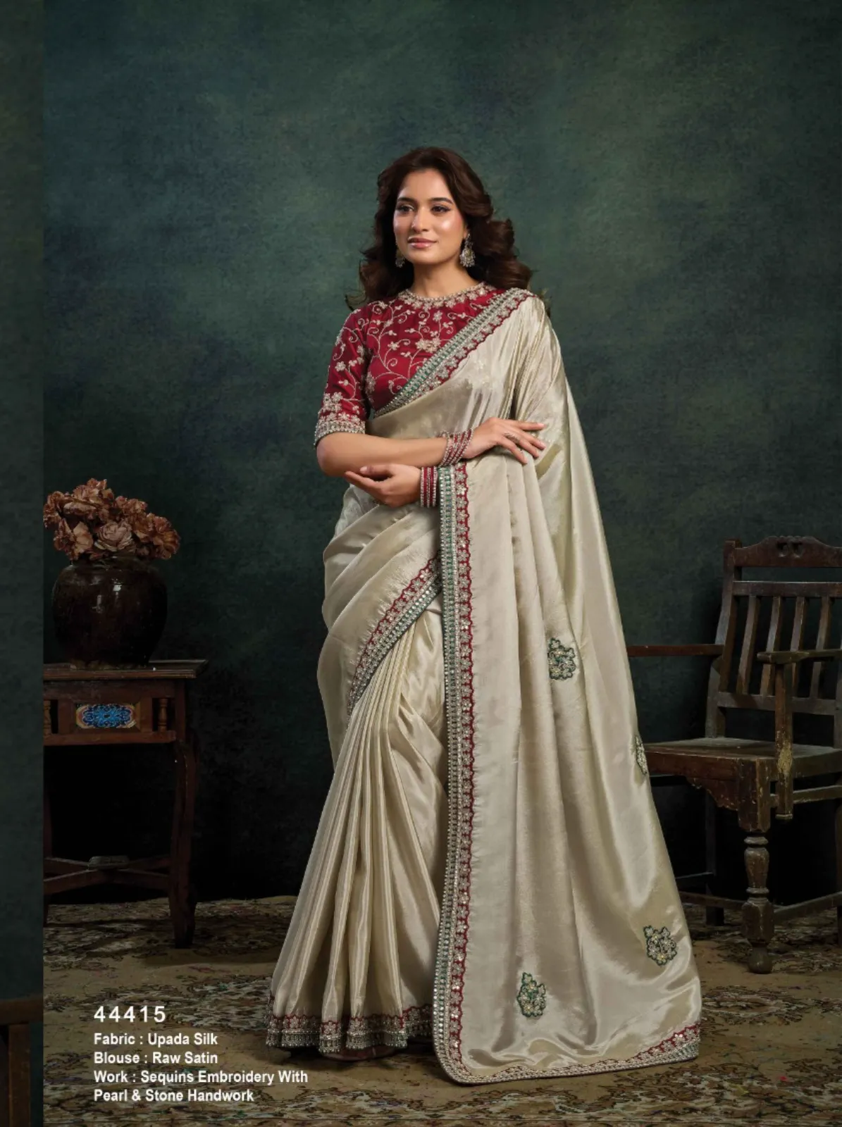 Norita 44400 Rasika Zari Organza Silk Saree Collection — Wholesale Sarees, Mahotsav wholesale from Surat - Gallery Image 11