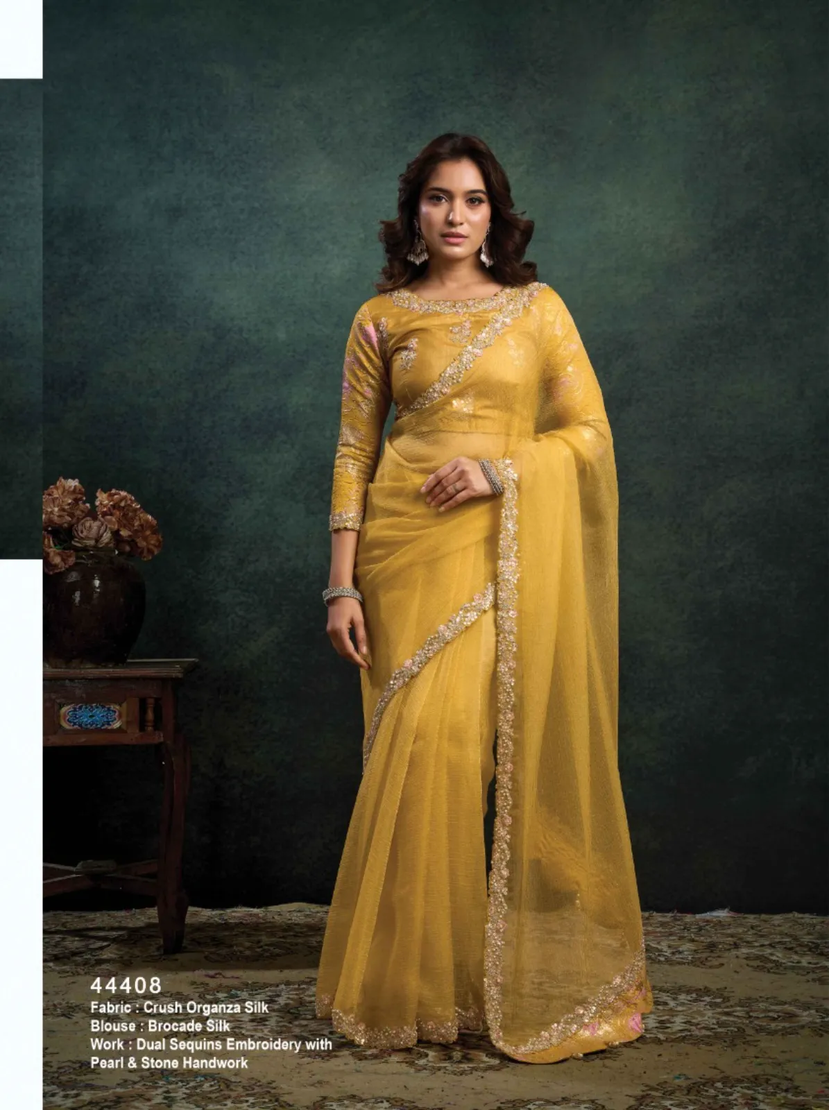 Norita 44400 Rasika Zari Organza Silk Saree Collection — Wholesale Sarees, Mahotsav wholesale from Surat - Gallery Image 9