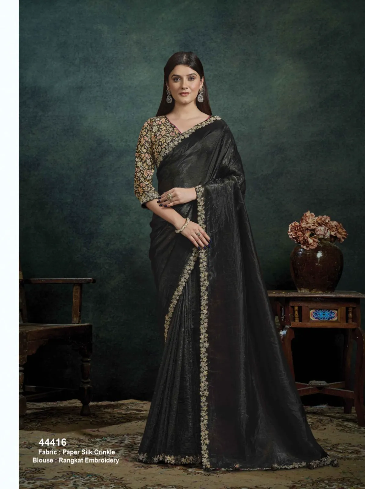 Norita 44400 Rasika Zari Organza Silk Saree Collection — Wholesale Sarees, Mahotsav wholesale from Surat - Gallery Image 6