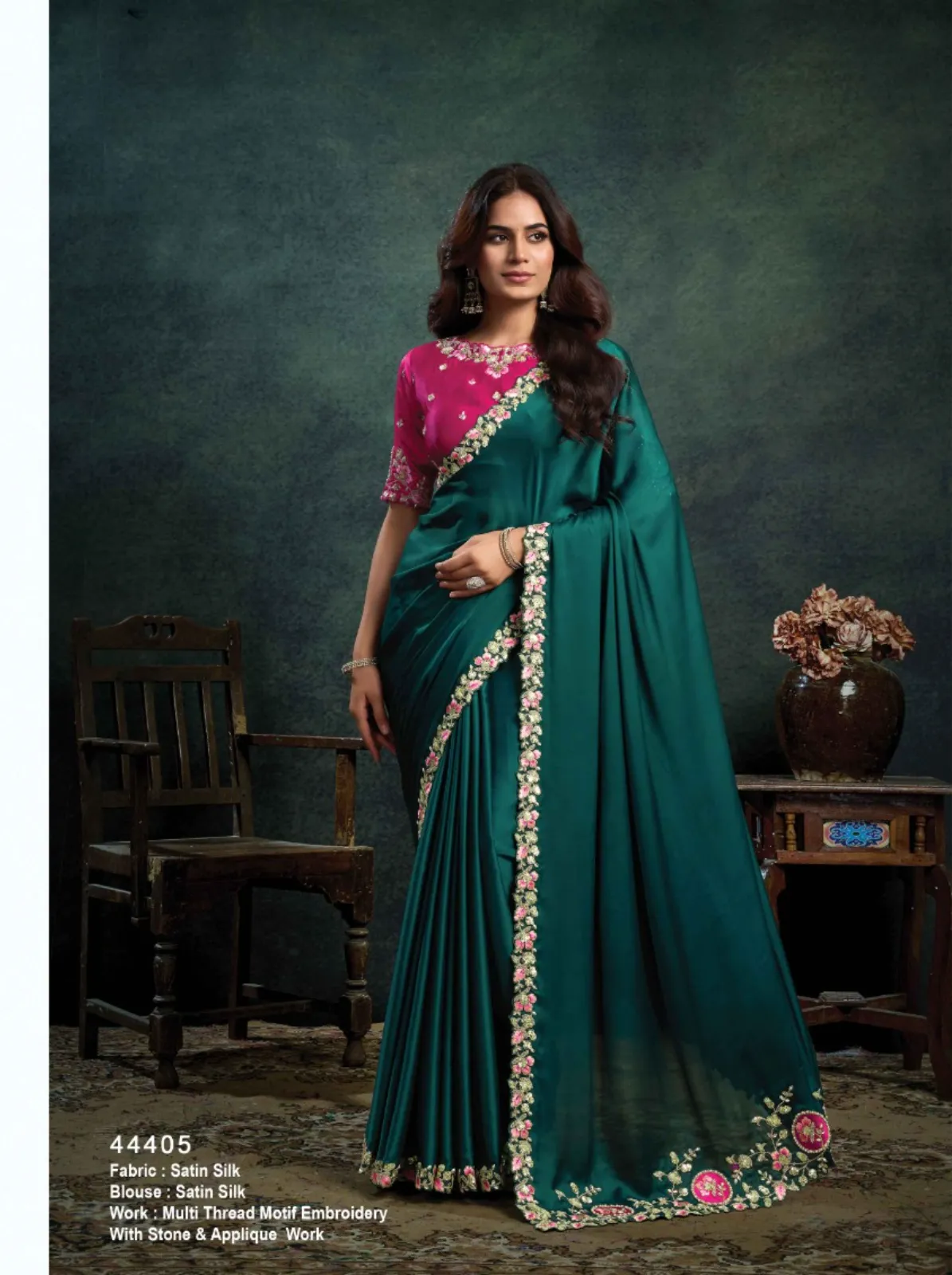 Norita 44400 Rasika Zari Organza Silk Saree Collection — Wholesale Sarees, Mahotsav wholesale from Surat - Gallery Image 4