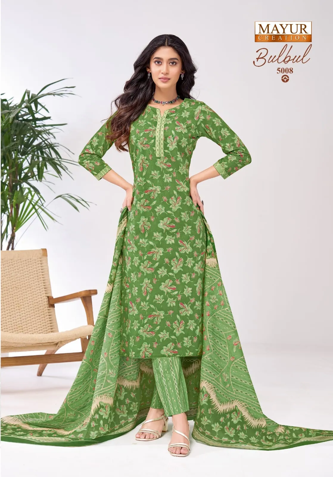 Mayur Bulbul Vol 5 Cotton Printed Fancy Dress Material