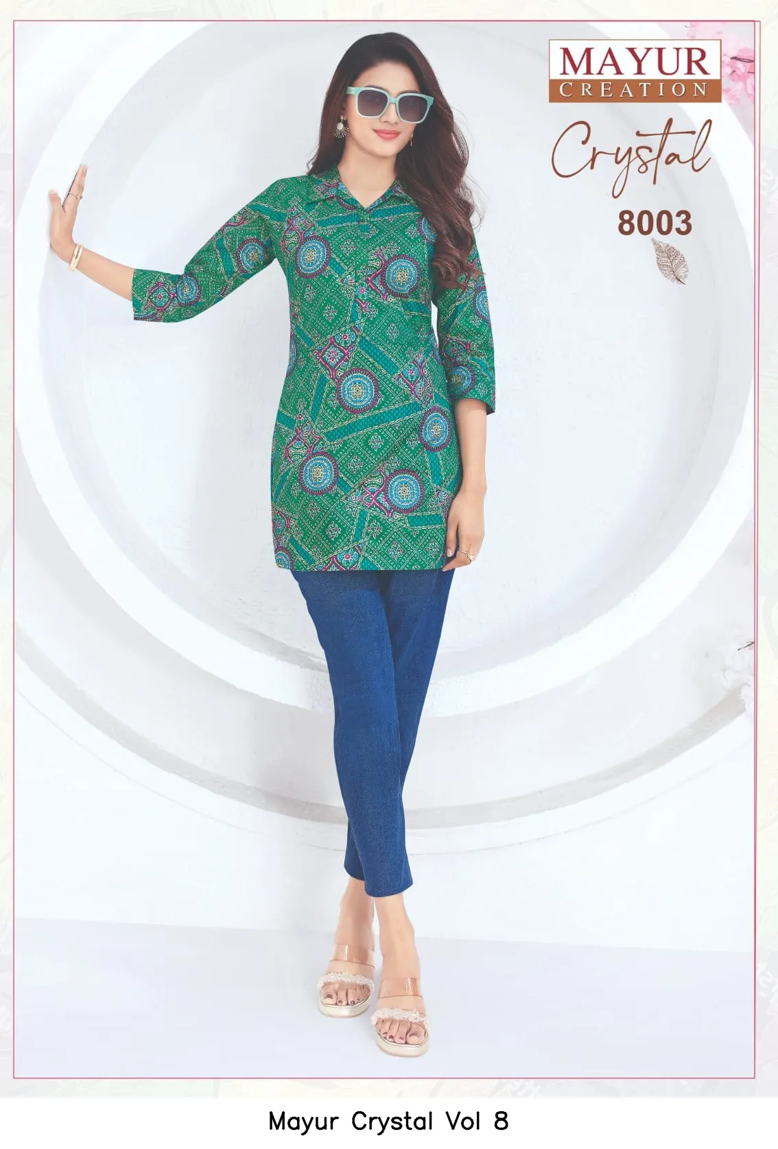 Mayur Crystal Vol 8 — Wholesale Dress Material, Mayur wholesale from Surat — view 3