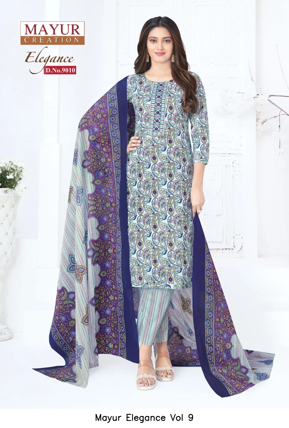 Mayur Elegance Vol 9 — Unstitched Suits, Mayur wholesale from Surat — view 10