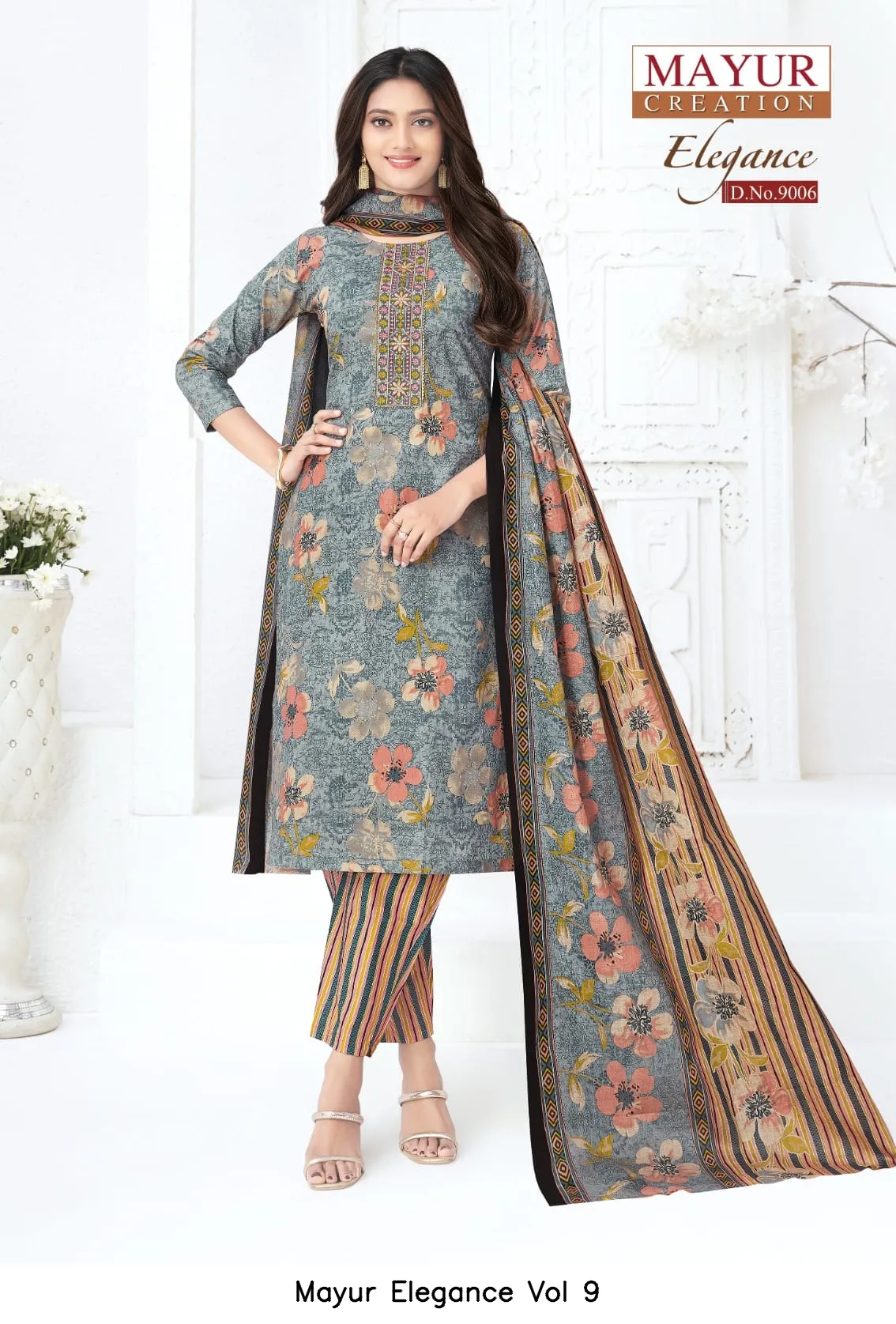 Mayur Elegance Vol 9 — Unstitched Suits, Mayur wholesale from Surat — view 13