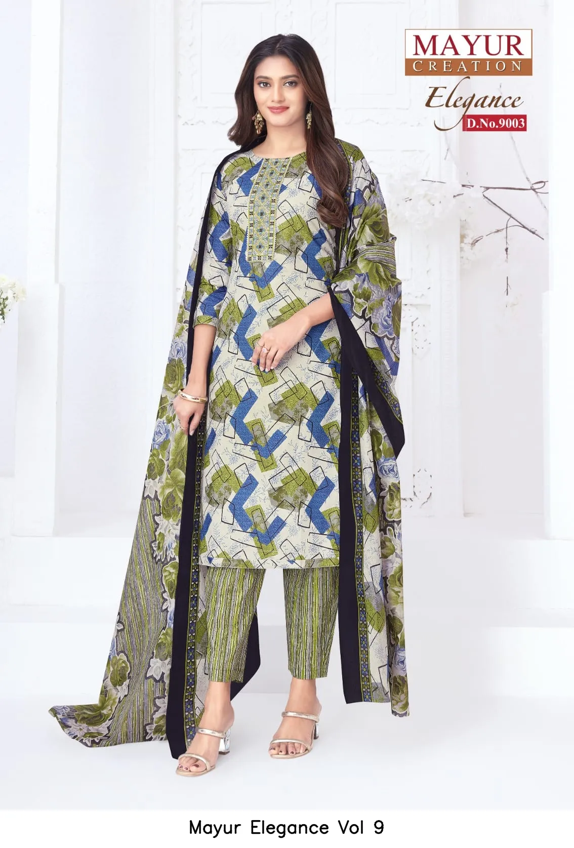 Mayur Elegance Vol 9 — Unstitched Suits, Mayur wholesale from Surat — view 3