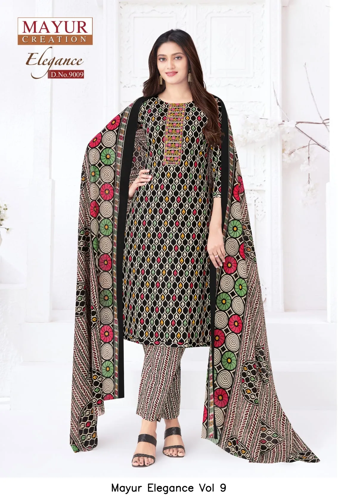 Mayur Elegance Vol 9 — Unstitched Suits, Mayur wholesale from Surat — view 5