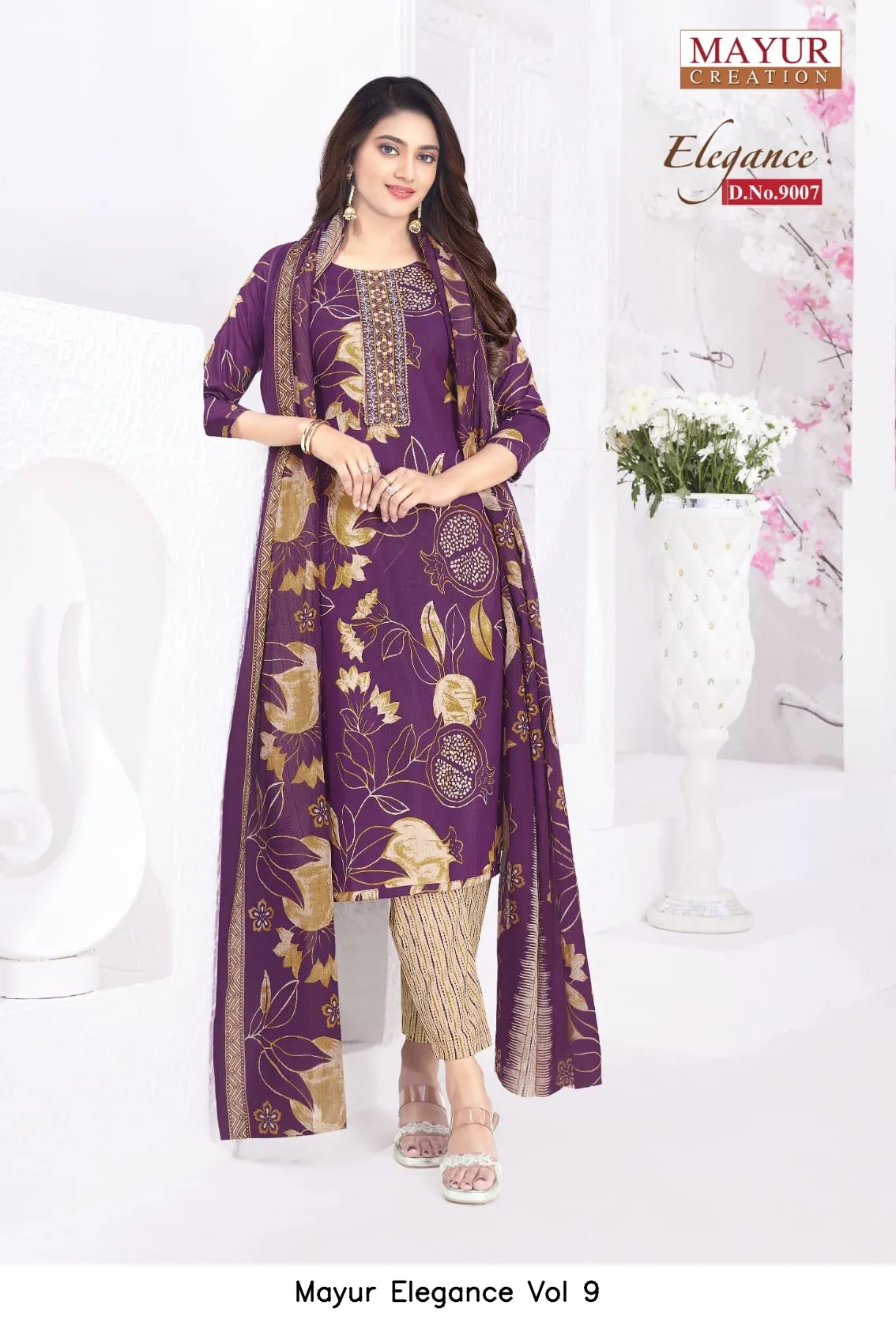 Mayur Elegance Vol 9 — Unstitched Suits, Mayur wholesale from Surat — view 7