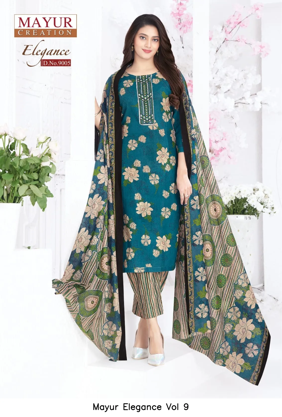 Mayur Elegance Vol 9 — Unstitched Suits, Mayur wholesale from Surat — view 9
