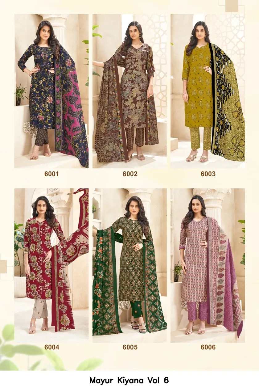 Mayur Kiyana Vol 6 — Wholesale Dress Material, Mayur wholesale from Surat — view 6