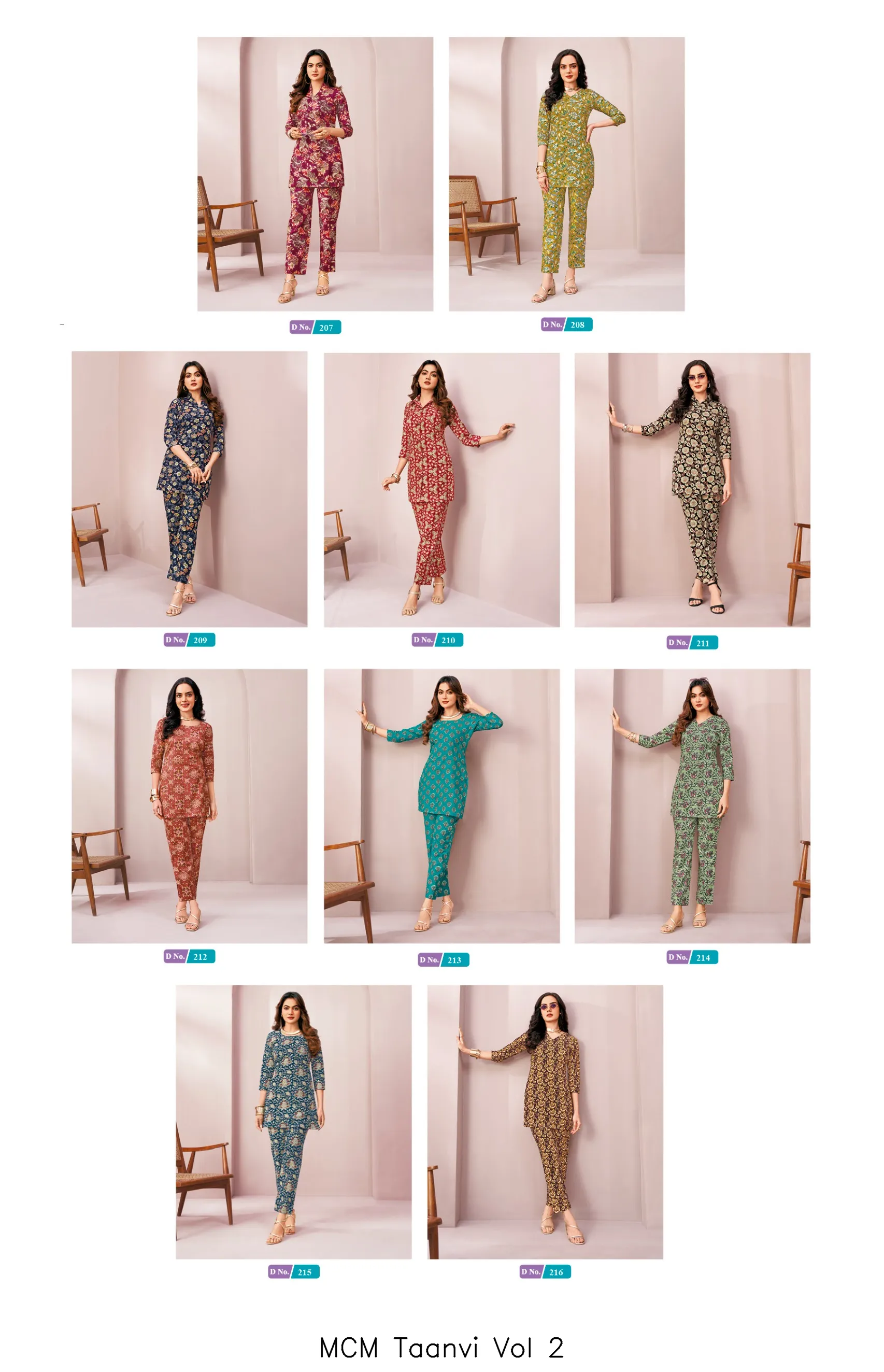 MCM Taanvi Vol 2 — Co Ord Sets wholesale, Mcm  wholesale from Surat — view 10