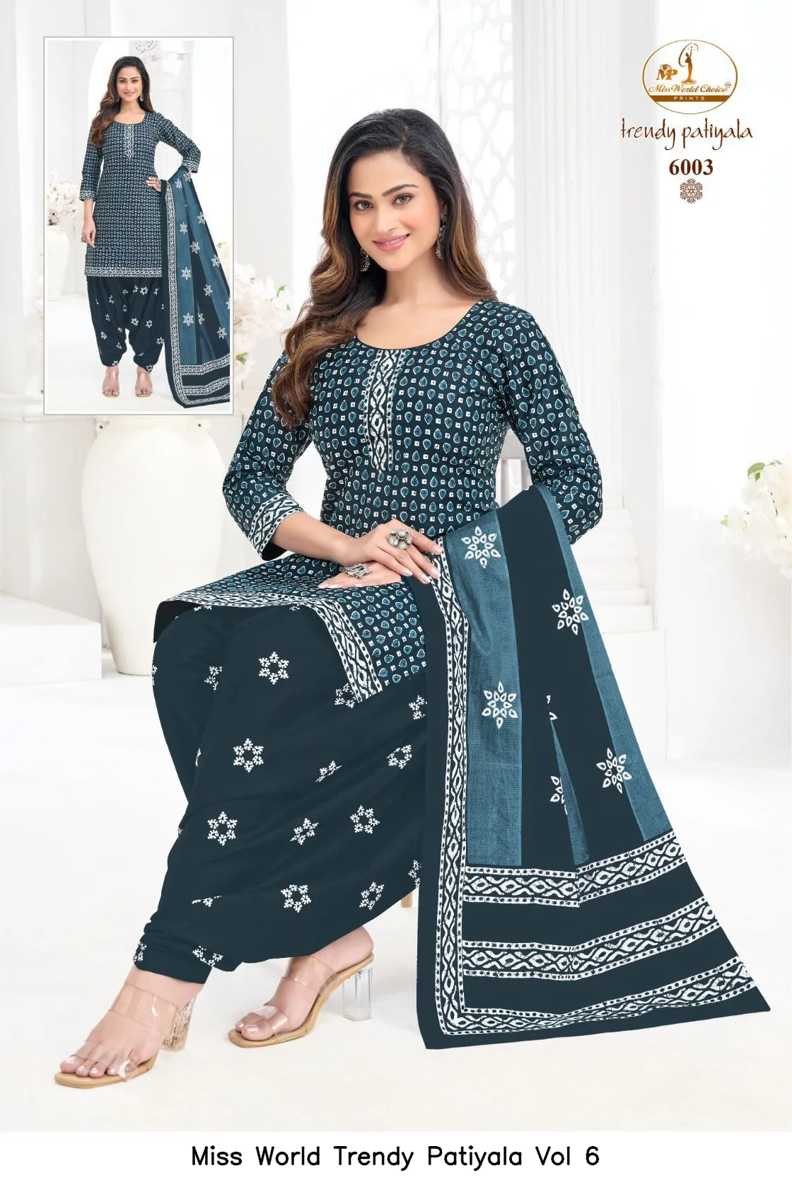 Miss World Trendy Patiyala Vol 6 — Wholesale Dress Material, Miss wholesale from Surat — view 2