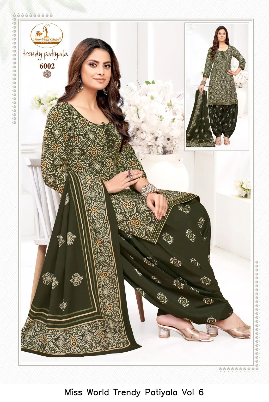 Miss World Trendy Patiyala Vol 6 — Wholesale Dress Material, Miss wholesale from Surat — view 7