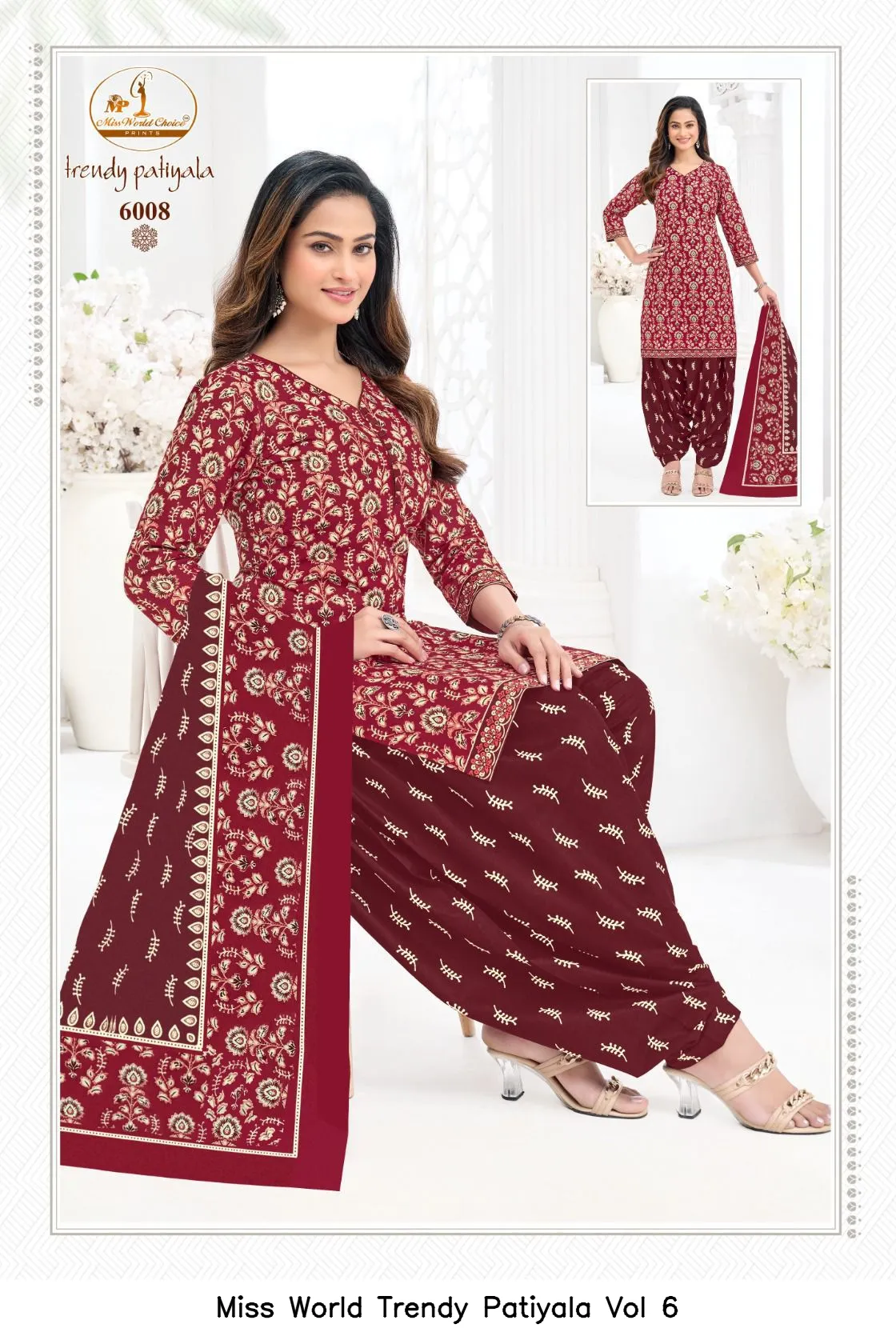 Miss World Trendy Patiyala Vol 6 — Wholesale Dress Material, Miss wholesale from Surat — view 8