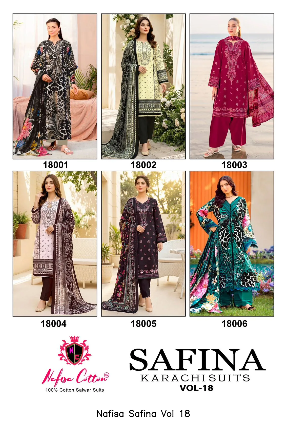 Nafisa Safina Vol 18 — Wholesale Dress Material, Nafisa  wholesale from Surat — view 10