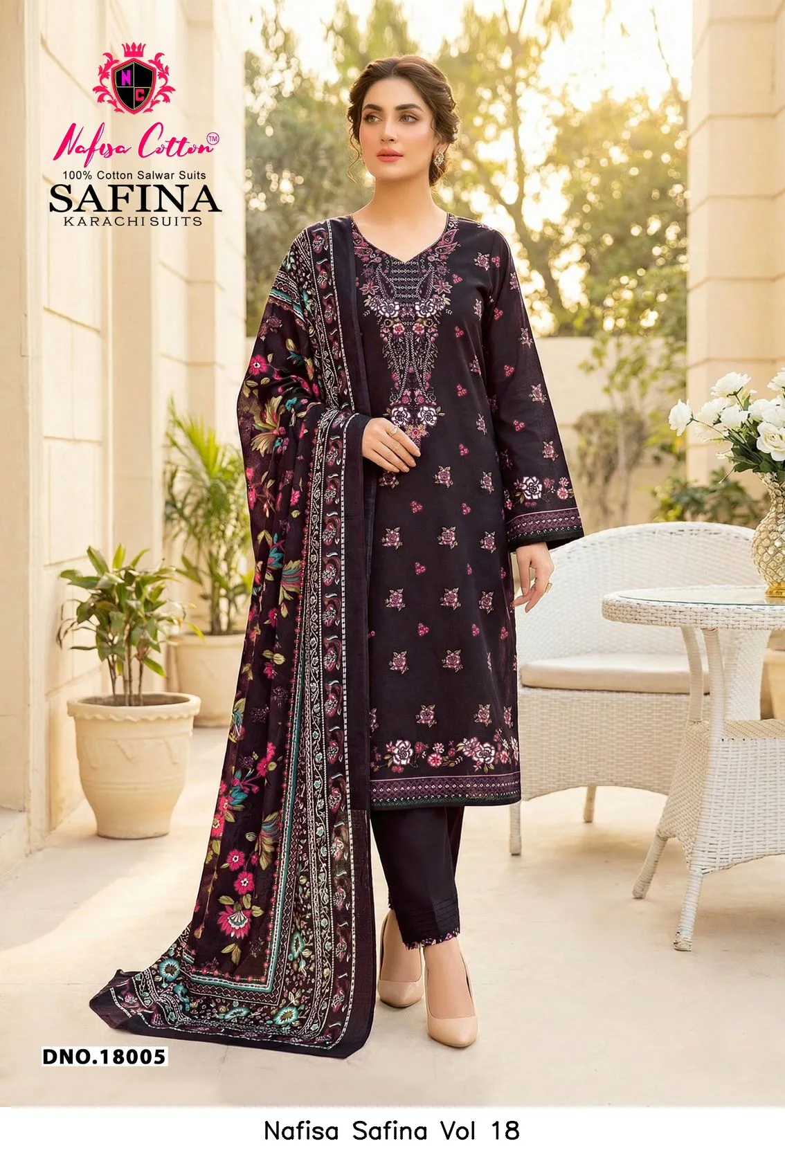 Nafisa Safina Vol 18 — Wholesale Dress Material, Nafisa  wholesale from Surat — view 2