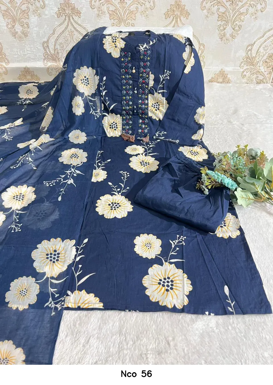 Nco 56 — Wholesale Kurti With Bottom Dupatta, Vardan Ethnic wholesale from Surat - Gallery Image 2