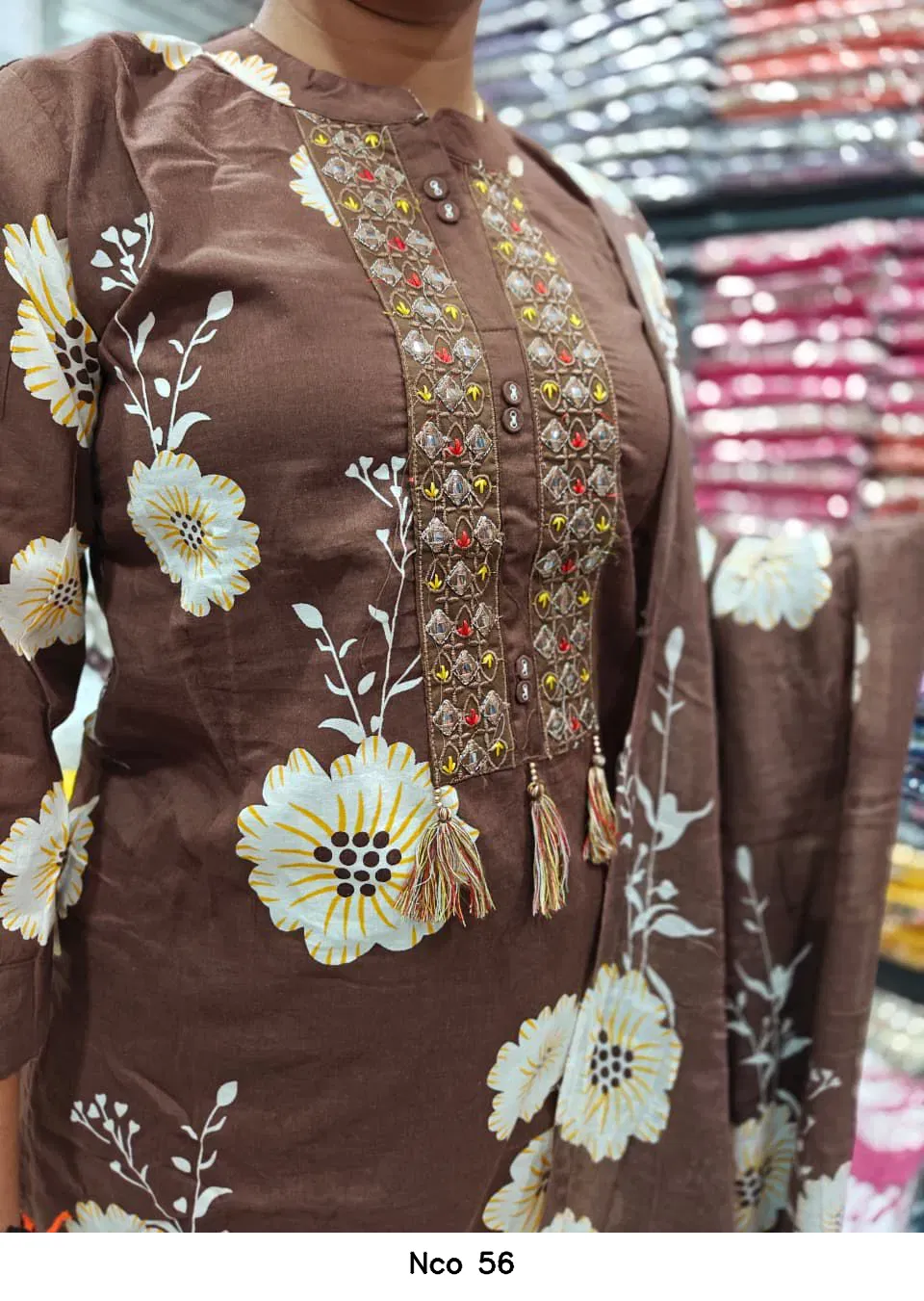 Nco 56 — Wholesale Kurti With Bottom Dupatta, Vardan Ethnic wholesale from Surat - Gallery Image 5