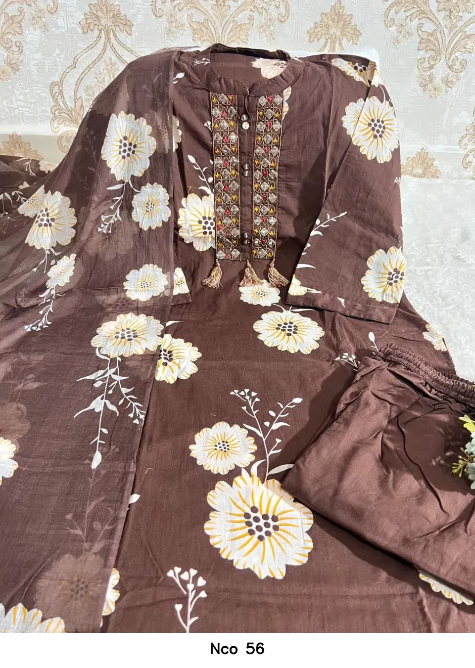 Nco 56 — Wholesale Kurti With Bottom Dupatta, Vardan Ethnic wholesale from Surat - Gallery Image 6