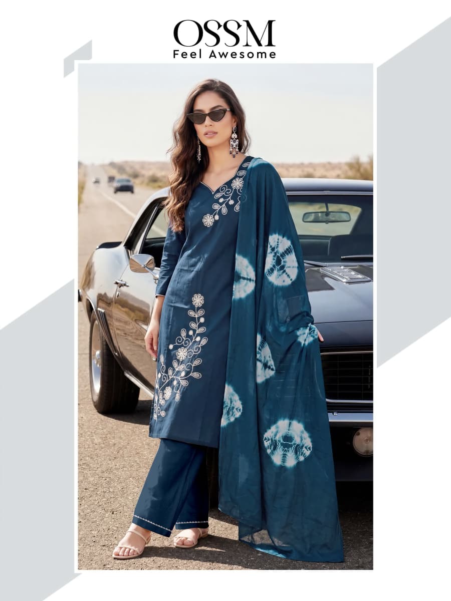 Woodee Shakira Vol 3 Rayon Printed Kurti With Bottom Dupatta Set — Wholesale Readymade Suit, Woodee wholesale from Surat — view 6