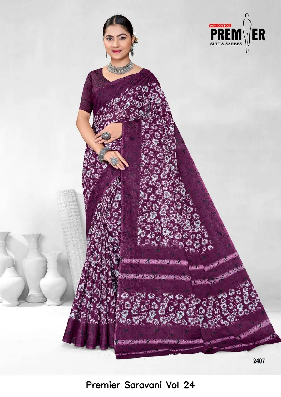 Premier Saravani Vol 24 — Cotton Sarees Wholesale, Premier wholesale from Surat — view 11