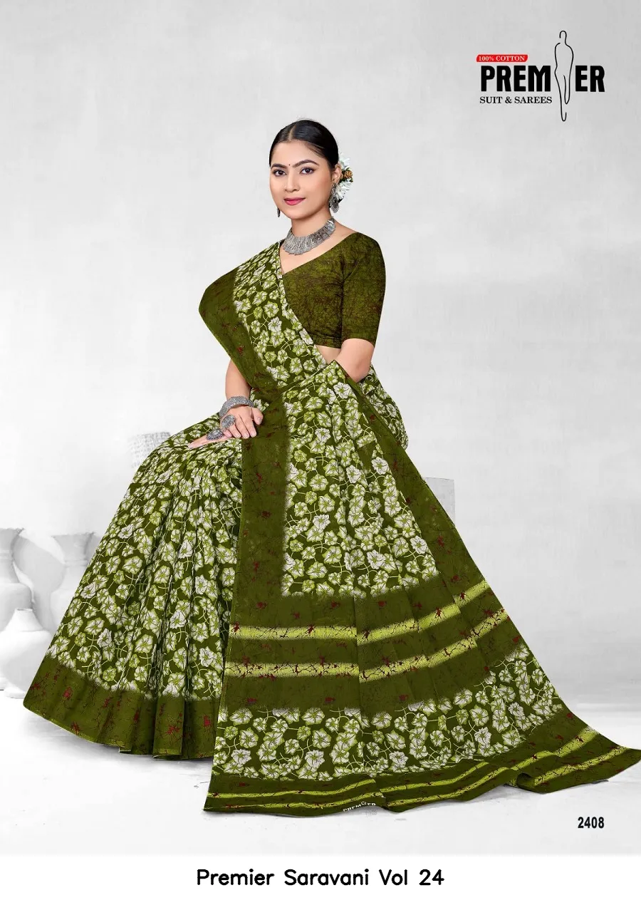 Premier Saravani Vol 24 — Cotton Sarees Wholesale, Premier wholesale from Surat — view 13