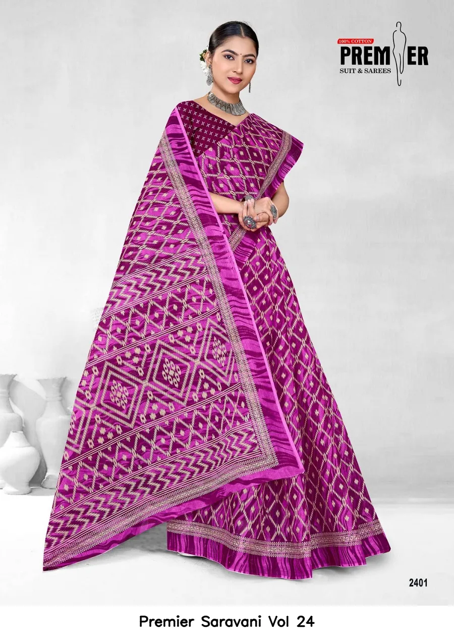 Premier Saravani Vol 24 — Cotton Sarees Wholesale, Premier wholesale from Surat — view 15