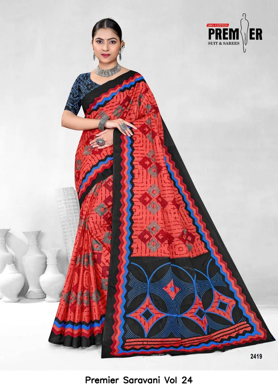 Premier Saravani Vol 24 — Cotton Sarees Wholesale, Premier wholesale from Surat — view 16