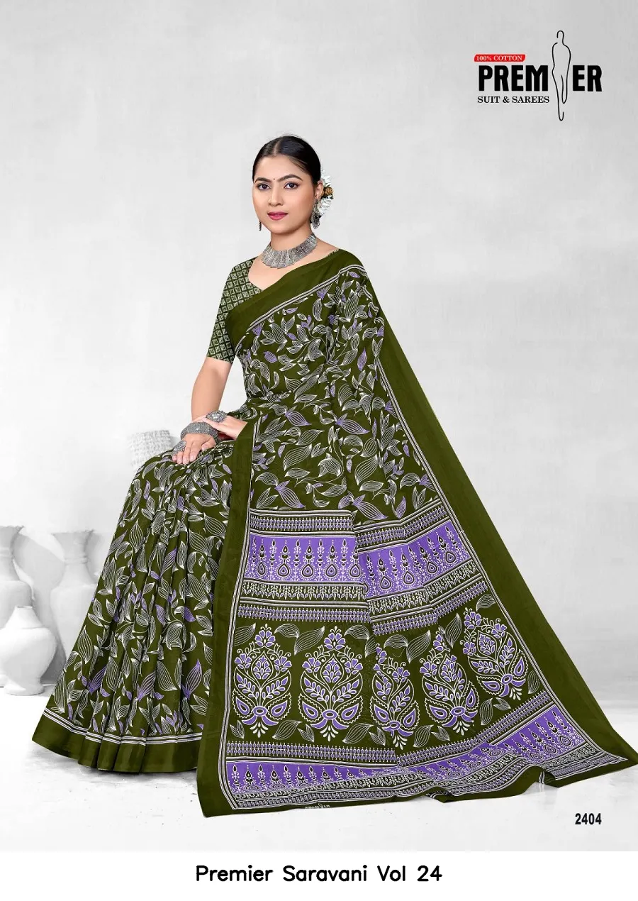 Premier Saravani Vol 24 — Cotton Sarees Wholesale, Premier wholesale from Surat — view 20