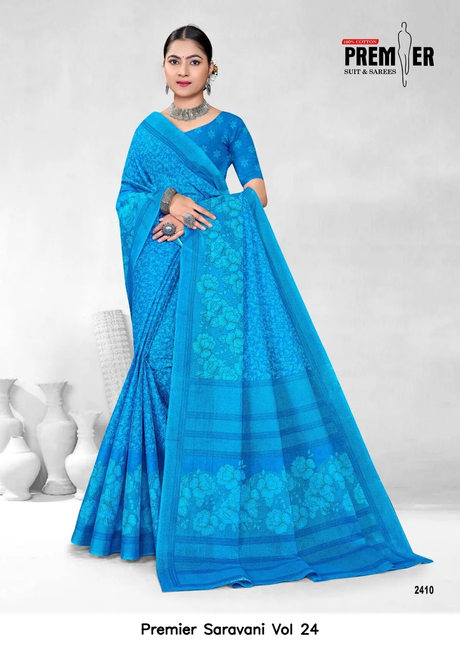 Premier Saravani Vol 24 — Cotton Sarees Wholesale, Premier wholesale from Surat — view 21