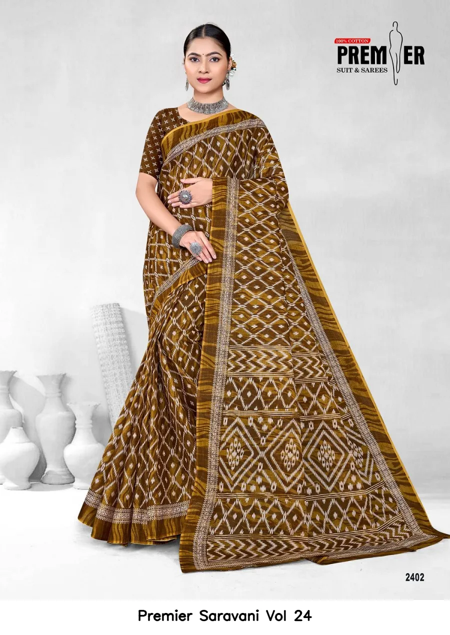 Premier Saravani Vol 24 — Cotton Sarees Wholesale, Premier wholesale from Surat — view 7