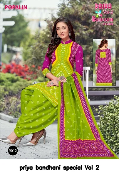 priya bandhani special Vol 2 — Wholesale Dress Material, priya wholesale from Surat — view 3