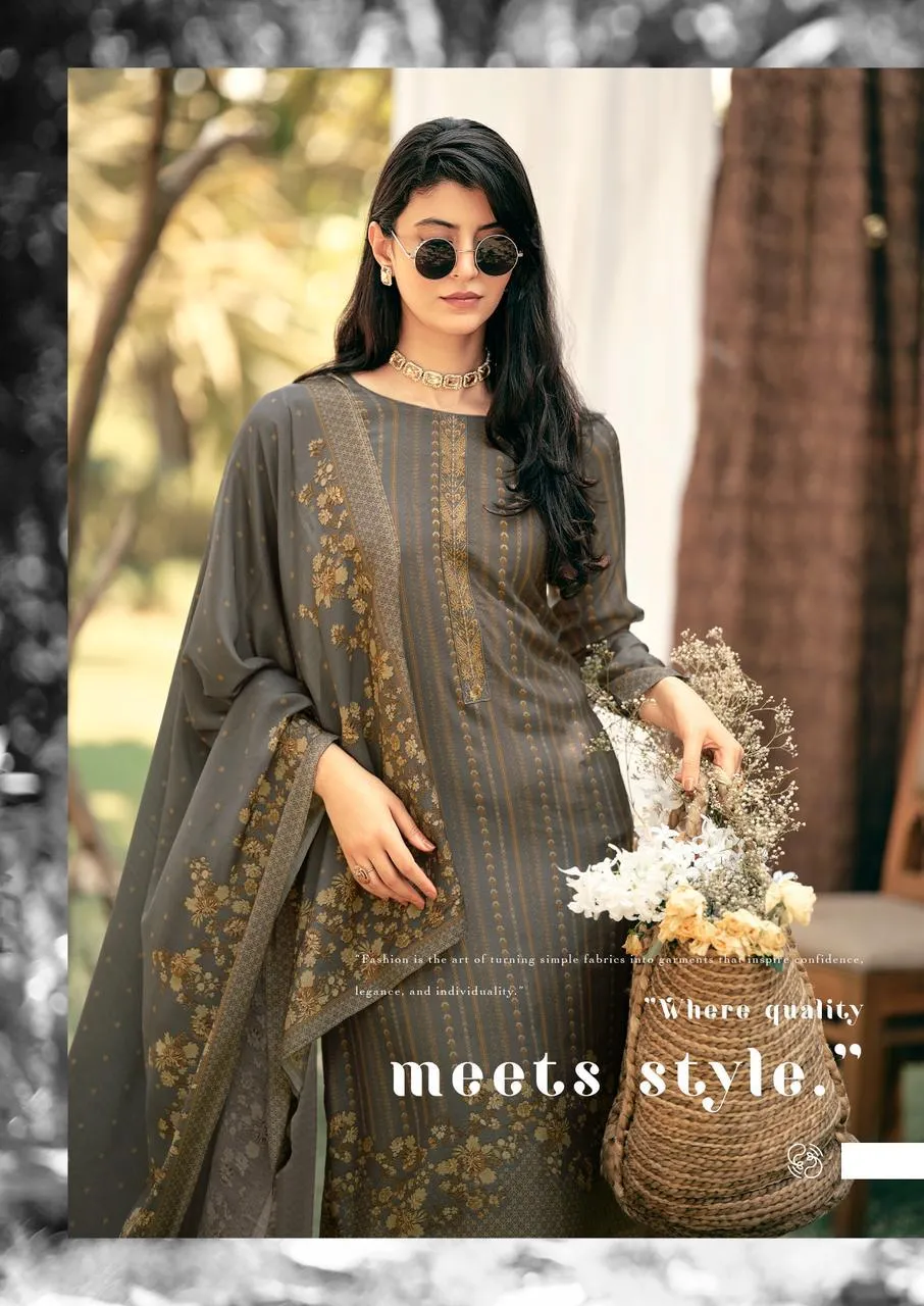 Prm Inara Bemberge Muslin Silk With Digital Printed   Salwar Suit