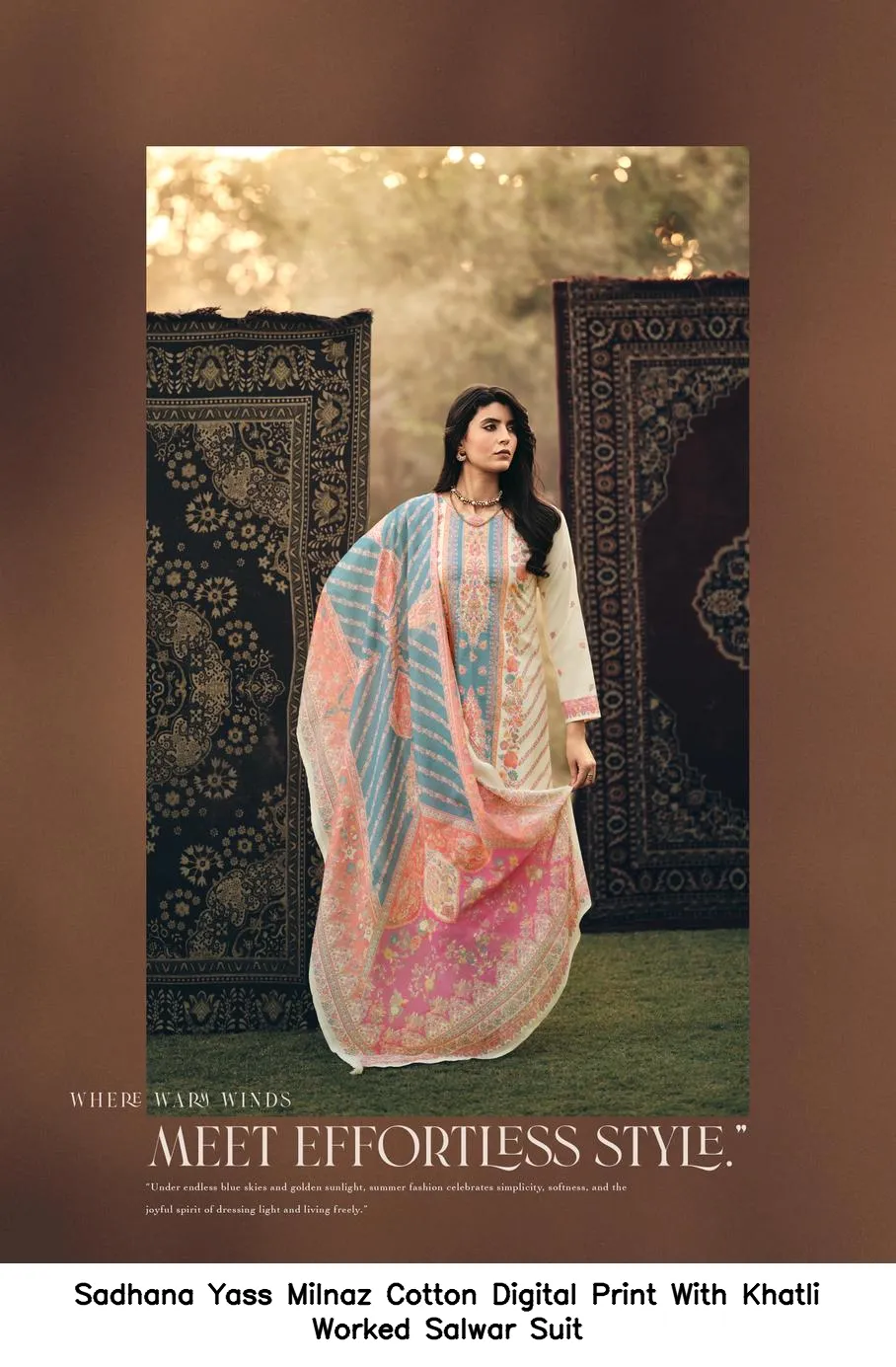 Sadhana Yass Milnaz Cotton Digital Print With Khatli Worked Salwar Suit — Wholesale Pakistani Suits, Sadhana Fashion wholesale from Surat - Gallery Image 2