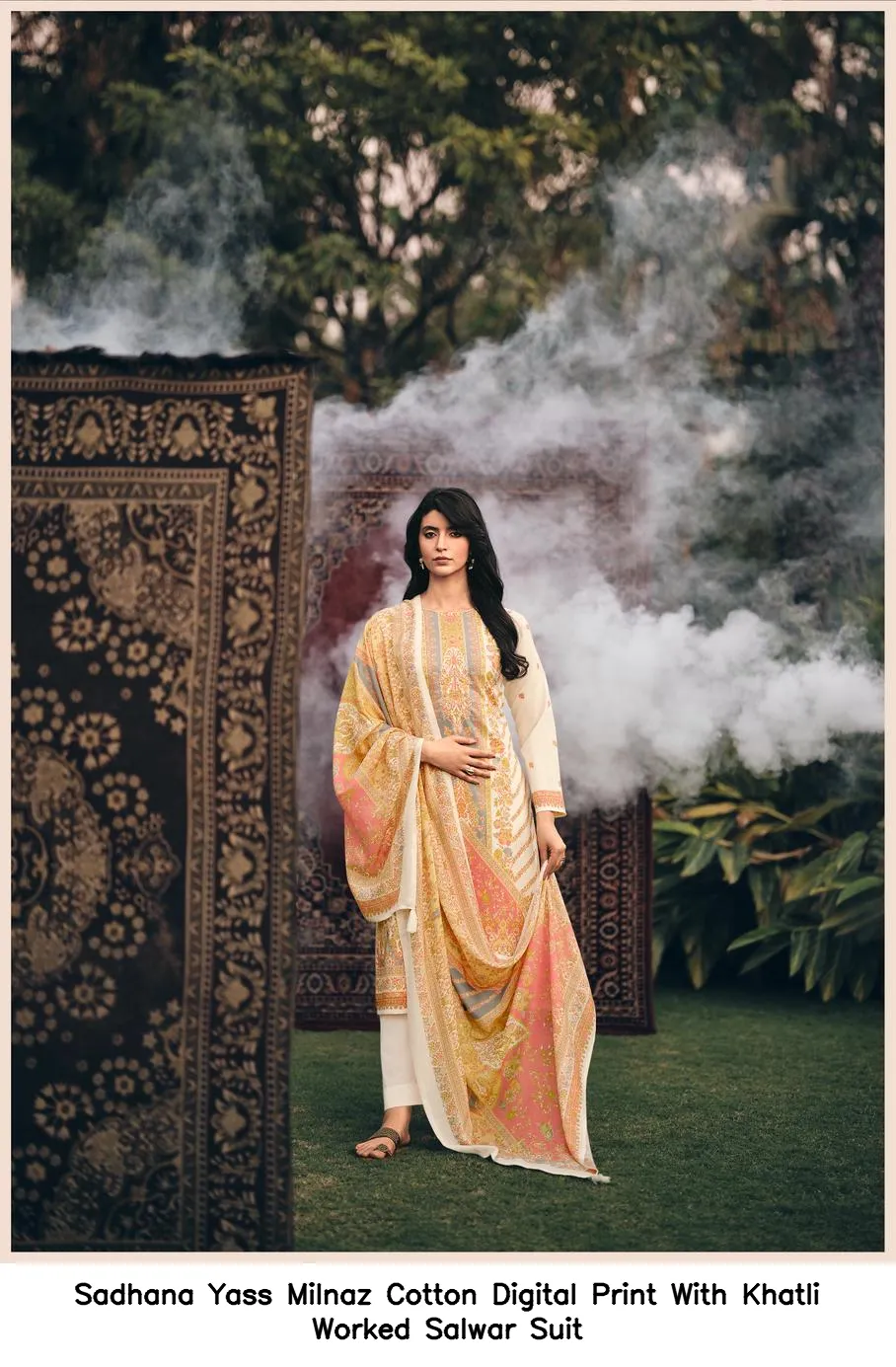 Sadhana Yass Milnaz Cotton Digital Print With Khatli Worked Salwar Suit — Wholesale Pakistani Suits, Sadhana Fashion wholesale from Surat - Gallery Image 3