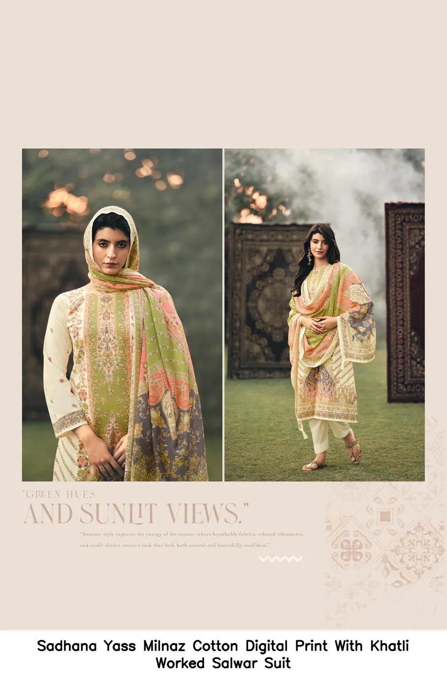 Sadhana Yass Milnaz Cotton Digital Print With Khatli Worked Salwar Suit — Wholesale Pakistani Suits, Sadhana Fashion wholesale from Surat - Gallery Image 6