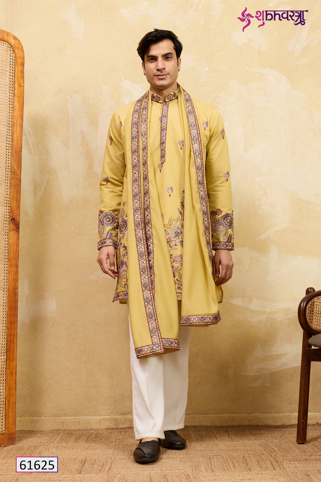 Shubhvastra Regal Veil Viscose Silk Thread Work Kurta And Dupatta Set - Image 7