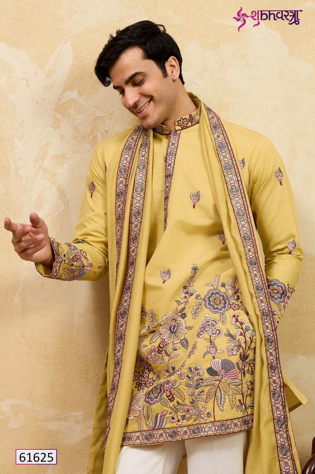 Shubhvastra Regal Veil Viscose Silk Thread Work Kurta And Dupatta Set - Image 11